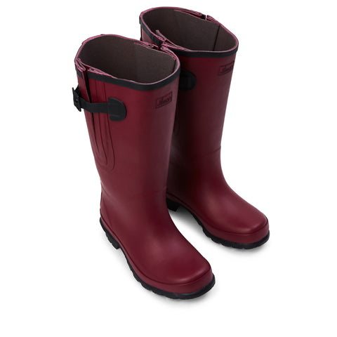 Extra Wide Calf Women's Rain Boots - Raspberry - 16-23 Inch Calf - Wide in Foot & Ankle