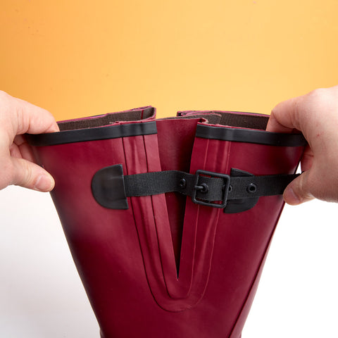 Extra Wide Calf Women's Rain Boots - Raspberry - 16-23 Inch Calf - Wide in Foot & Ankle