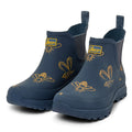 Ankle Height Rain Boots - Navy with Bumble Bees - Wide Foot - Easy to Slip On