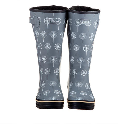 Extra Wide Dandelion Rain Boots