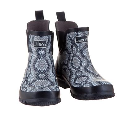 Snakeskin Ankle Rain Boot
