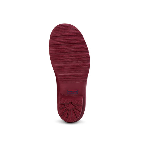 Ankle Height Rain Boots - Raspberry Red - Wide Foot - Easy to Slip On