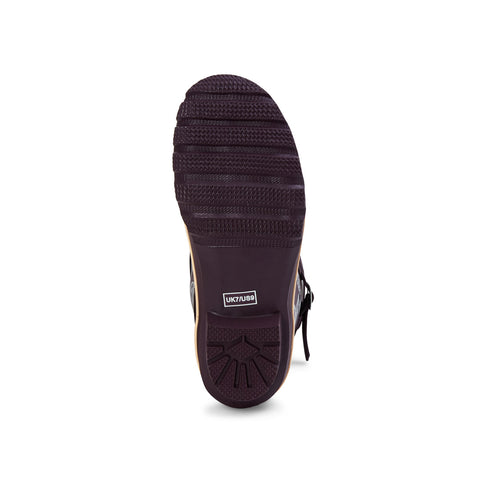 Half Height Rain Boots - Purple Butterflies - Wide in Foot & Ankle
