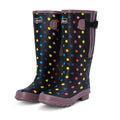 Extra Wide Calf Women's Spotty Rain Boots: 16-23 Inch Calf - Wide in Foot and Ankle