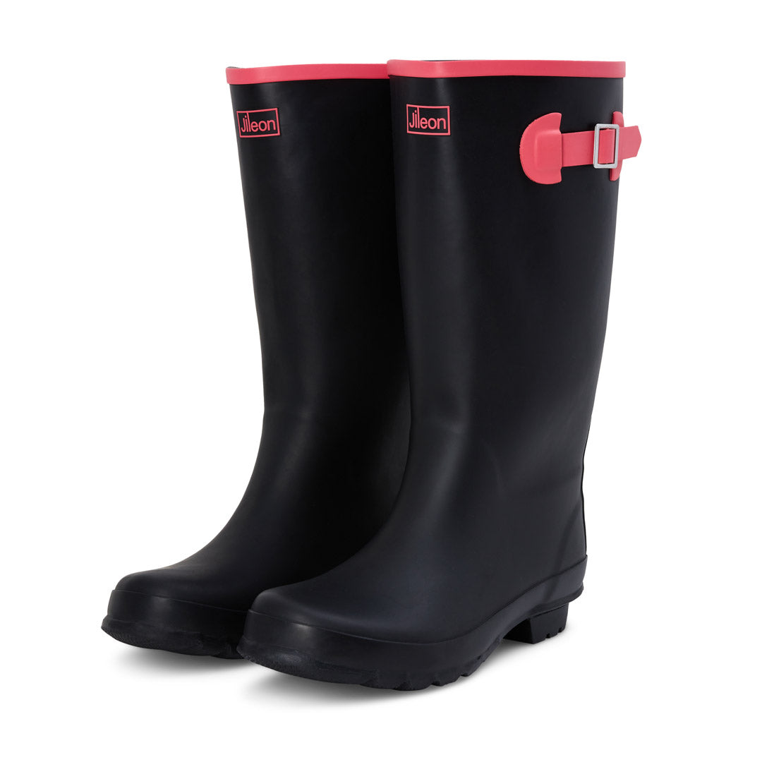 Womens Wide Calf Rain Boots - 15 to 18 inch Calf - Wide Foot