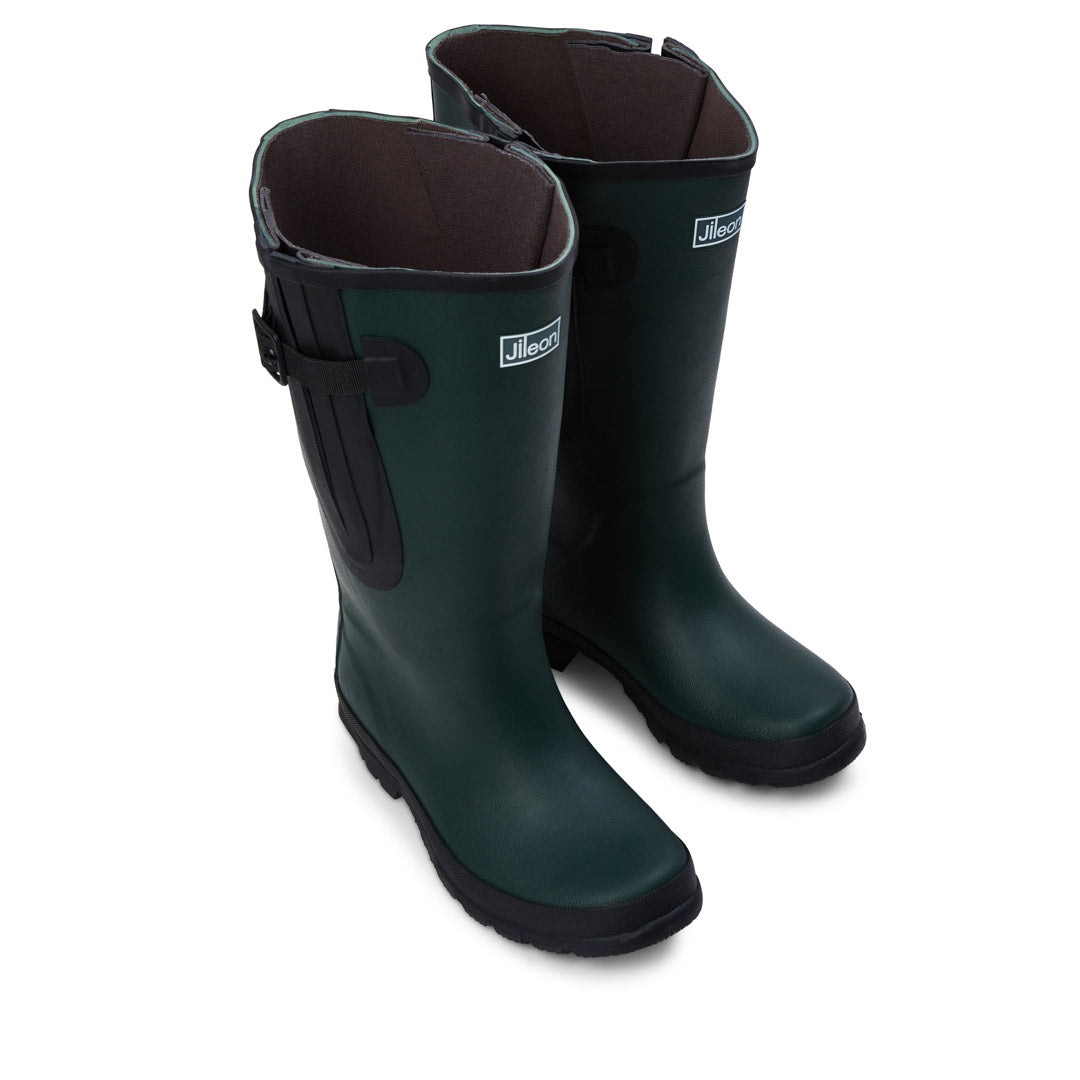 Jileon Boots Extra Wide Calf Gumboots Extra Wide Calf Green Rain