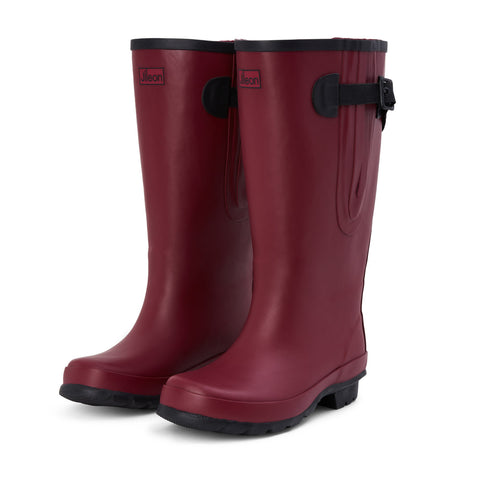 Extra Wide Calf Women's Rain Boots - Raspberry - 16-23 Inch Calf - Wide in Foot & Ankle