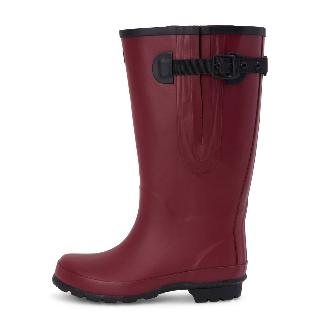 Extra Wide Calf Rain Boots for Women - Raspberry Red - 16-23 inch Calf ...
