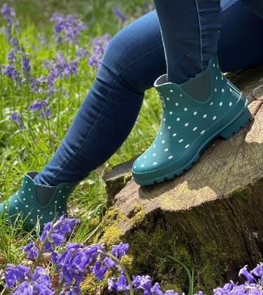 Ankle Rain Boots - Wide in Foot - Easy to Slip on and off â Jileon RainBoots