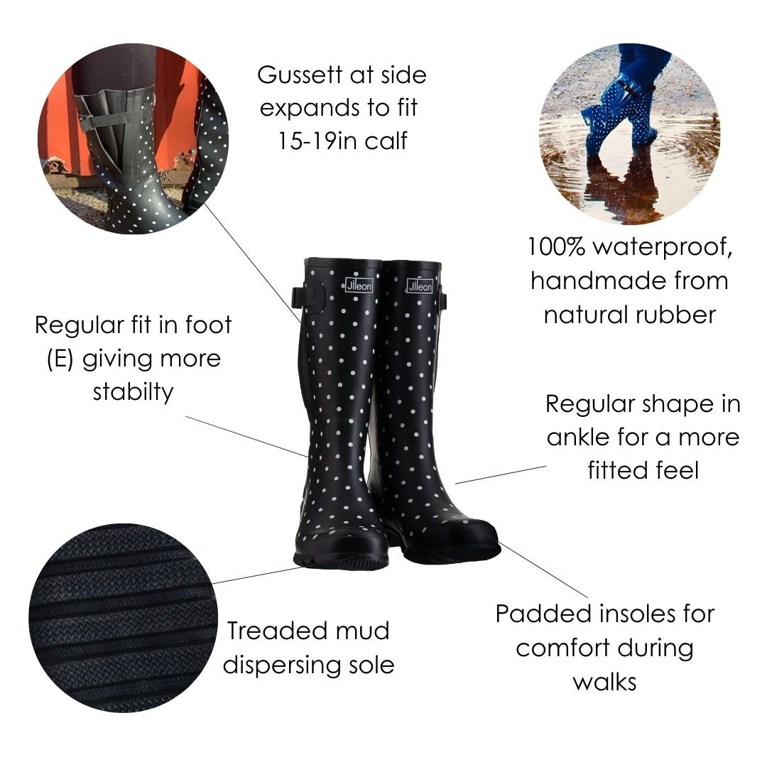 Adjustable calf rain boots best sale