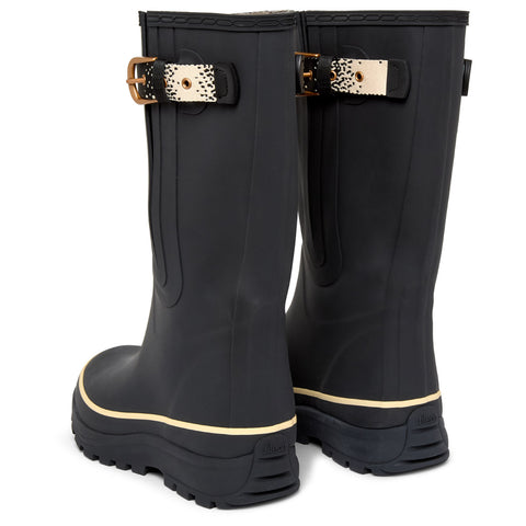 Extra Wide Calf Womens' Rain Boots - Black - 16-23 Inch Calf - Wide Foot & Ankle