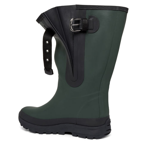Extra Wide Calf Womens' Rain Boots - Green - 16-23 Inch Calf. Wide in Foot & Ankle