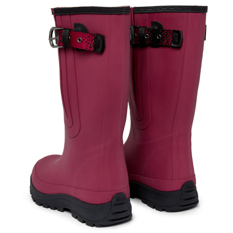 Extra Wide Calf Women's Rain Boots - Raspberry - 16-23 Inch Calf - Wide in Foot & Ankle