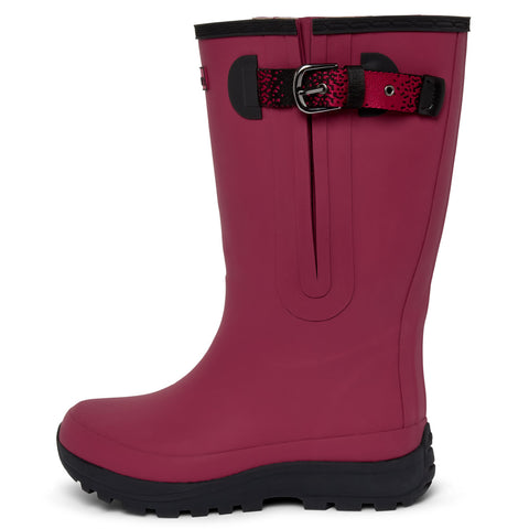 Extra Wide Calf Women's Rain Boots - Raspberry - 16-23 Inch Calf - Wide in Foot & Ankle