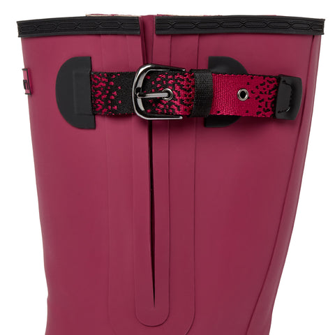 Extra Wide Calf Women's Rain Boots - Raspberry - 16-23 Inch Calf - Wide in Foot & Ankle