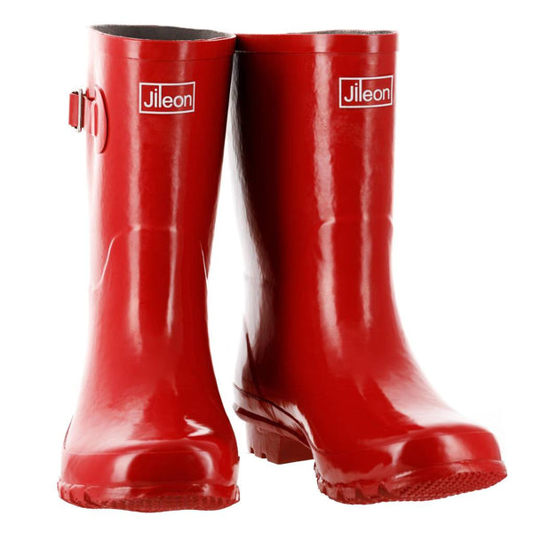 Red rain boots with bow on back online