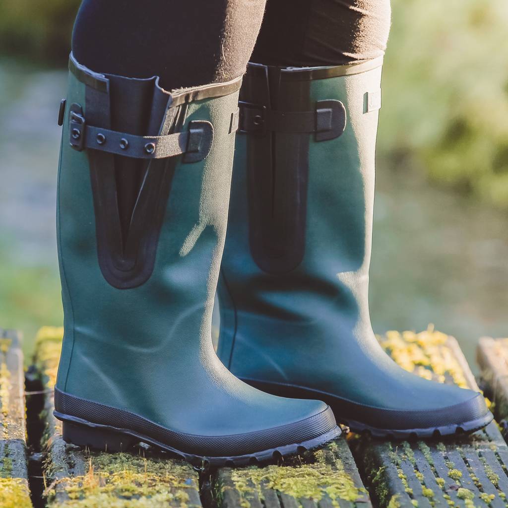 Extra Wide Calf Womens Rain Boots Green 16 23 Inch Calf. Wide in Foot Ankle