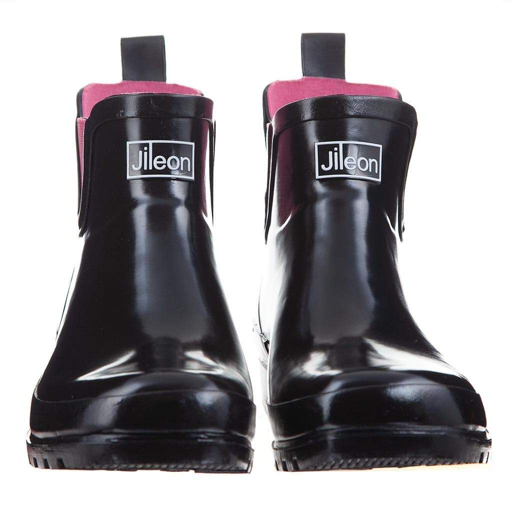 Jileon Mid Calf Rain Boots | Specially Designed For Wide Feet, Ankles &  Calves | Half Height Wide Calf Rain Boots for Plus Size Women | 100%