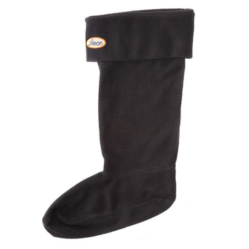 Black / Medium (7-9) Fleece Rain Boot Liners to Warm your Feet Widest Calf Rain Boots in US