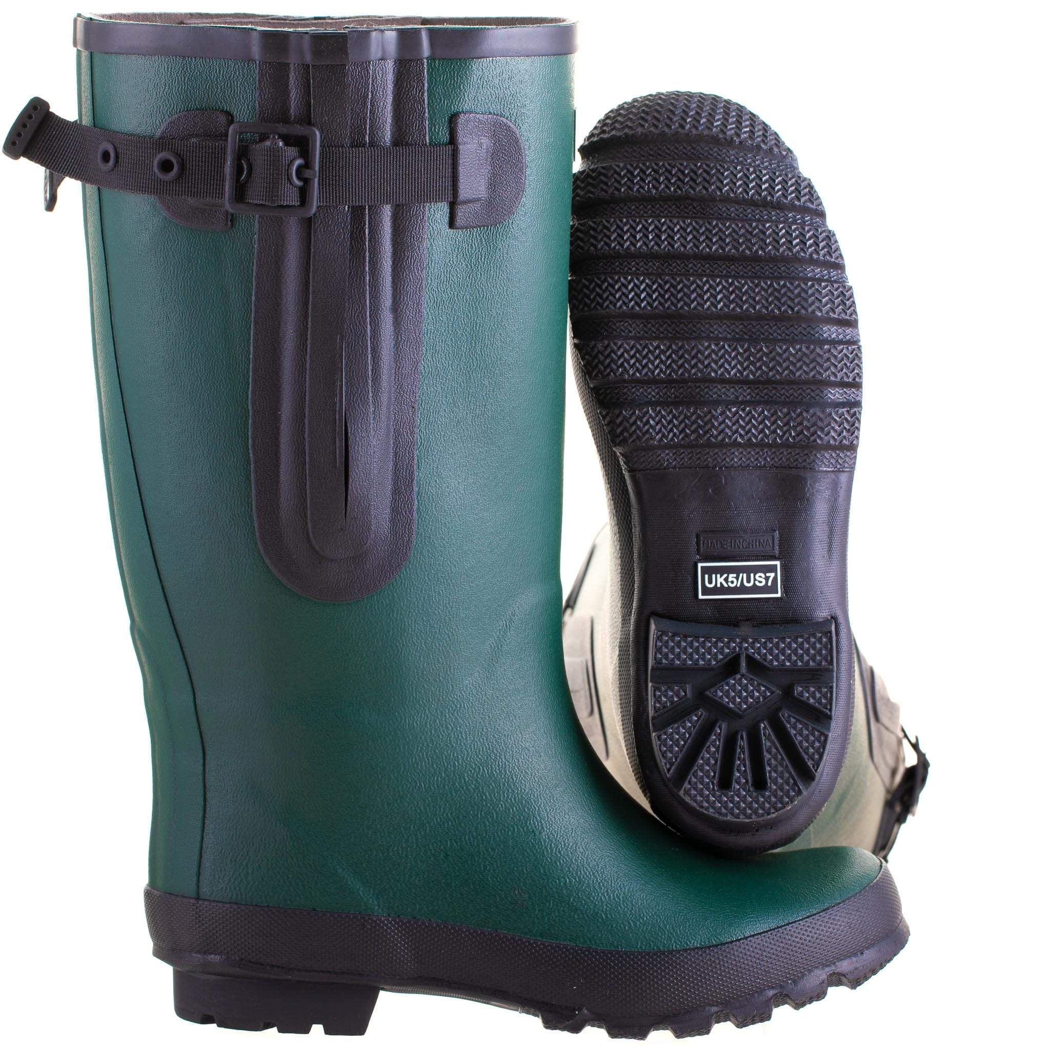 Green wide calf boots best sale