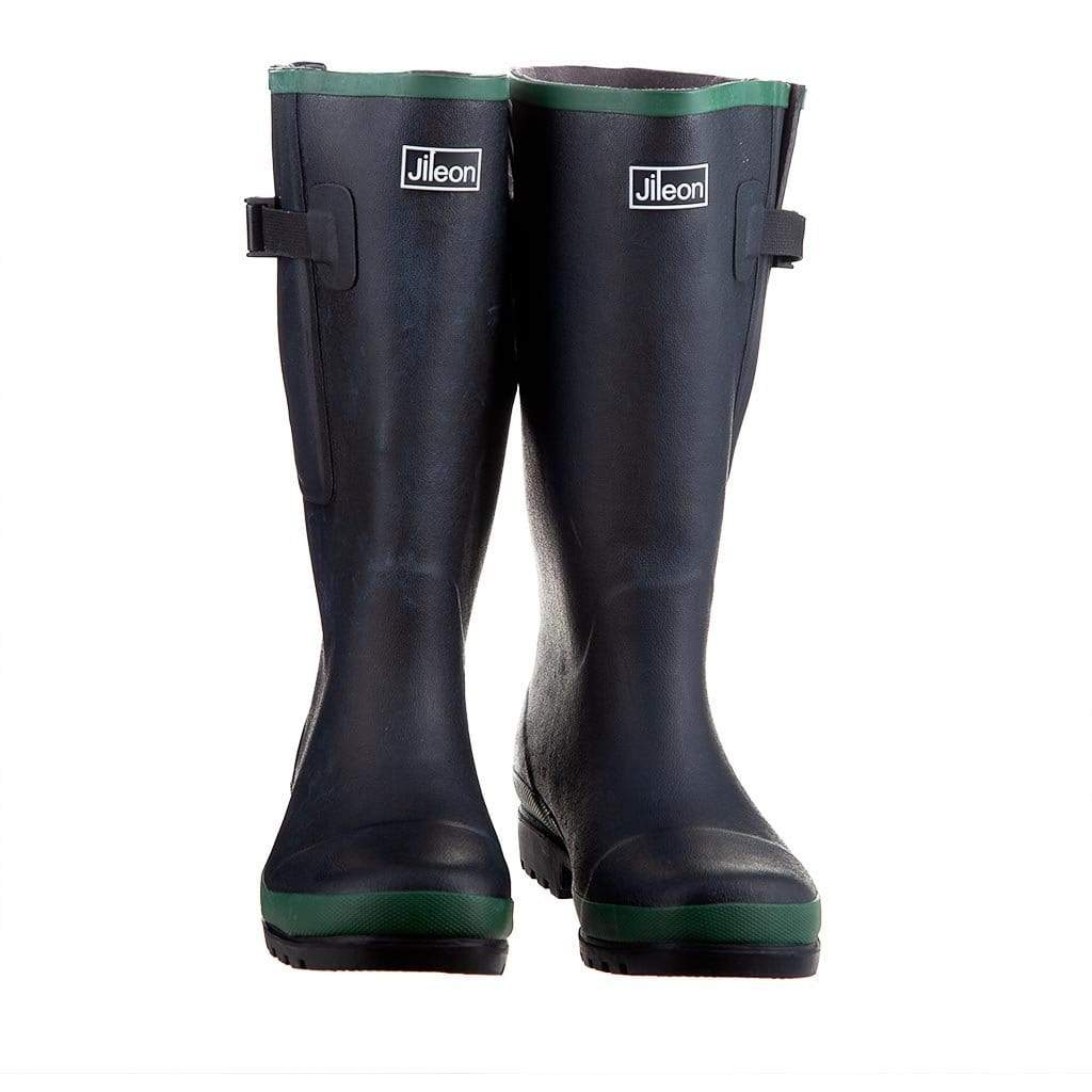 Extra Wide Calf Black Rain Boots - Fit 16 to 20 inch Calf - Wide in Fo –  Jileon RainBoots