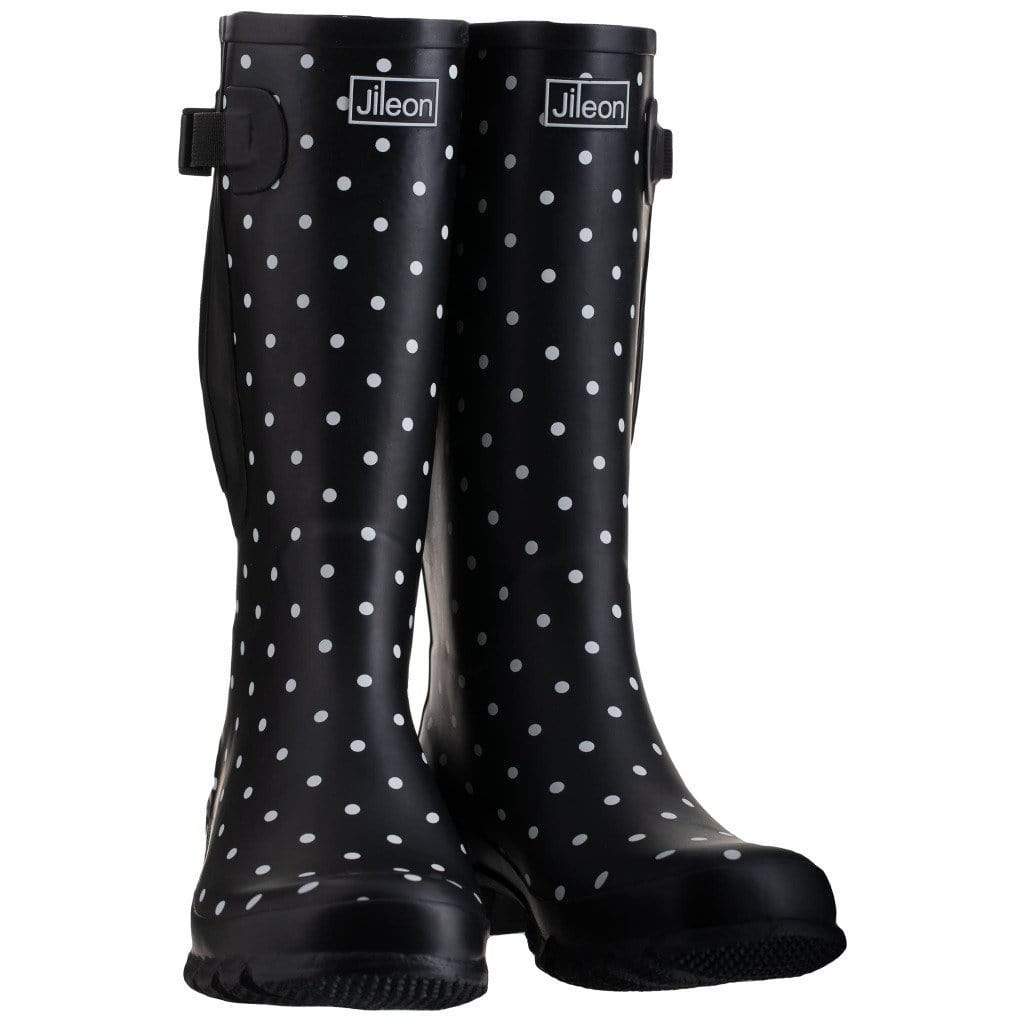 Mens Rainboots Wide in Calf and Foot Easy to Slip on and off Jileon RainBoots